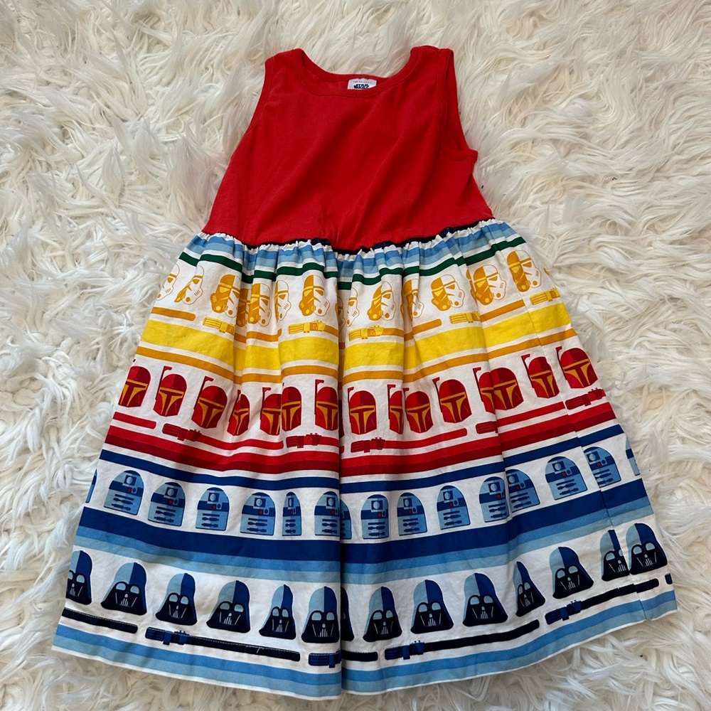 Hanna Andersson Star Wars Dress Red Size 6 (120cm) 100% Cotton